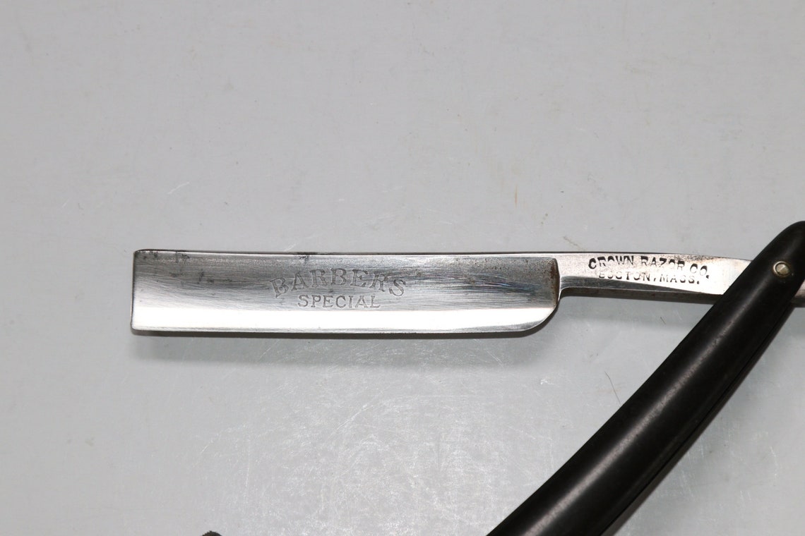 Vintage Crown Straight Razor Etsy