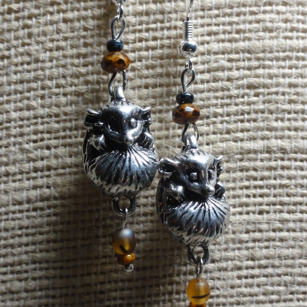 Opossum Earrings