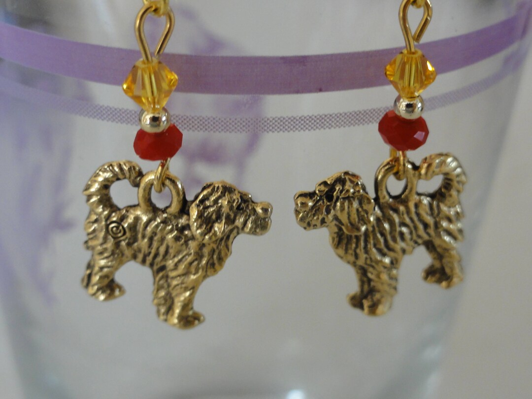 Goldendoodle / Labradoodle / Big Scruffy Dogs Earrings - Etsy