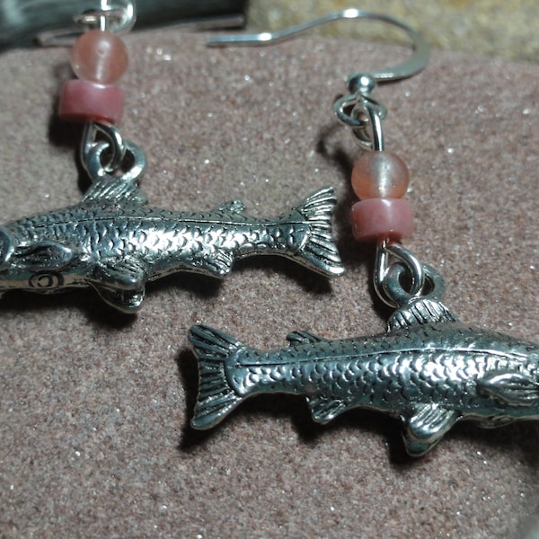 Trout / Fish / Salmon / Fly Fishing Earrings