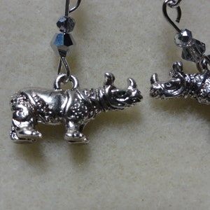 Rhino Earrings