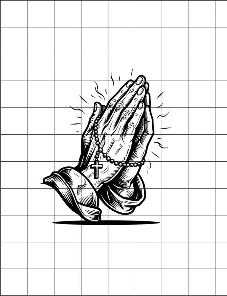 Praying Hands Tattoo - Etsy Denmark