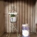 Decorative Rustic Country Charm Lavendar Tinted Glass Jar