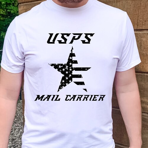 USPS Mail Carrier Distressed Star Flag SVG Digital Download Etsy