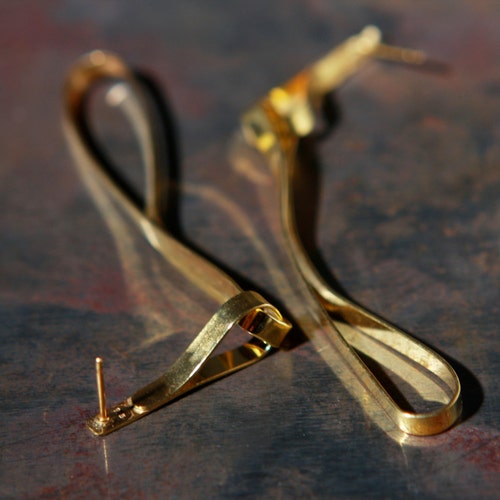 Gold Dangle Earrings, Boho Earrings, Gold Statement Earrings, Unique Gold Earrings, Long Dangle shops Earrings, Statement Jewelry, Teardrop