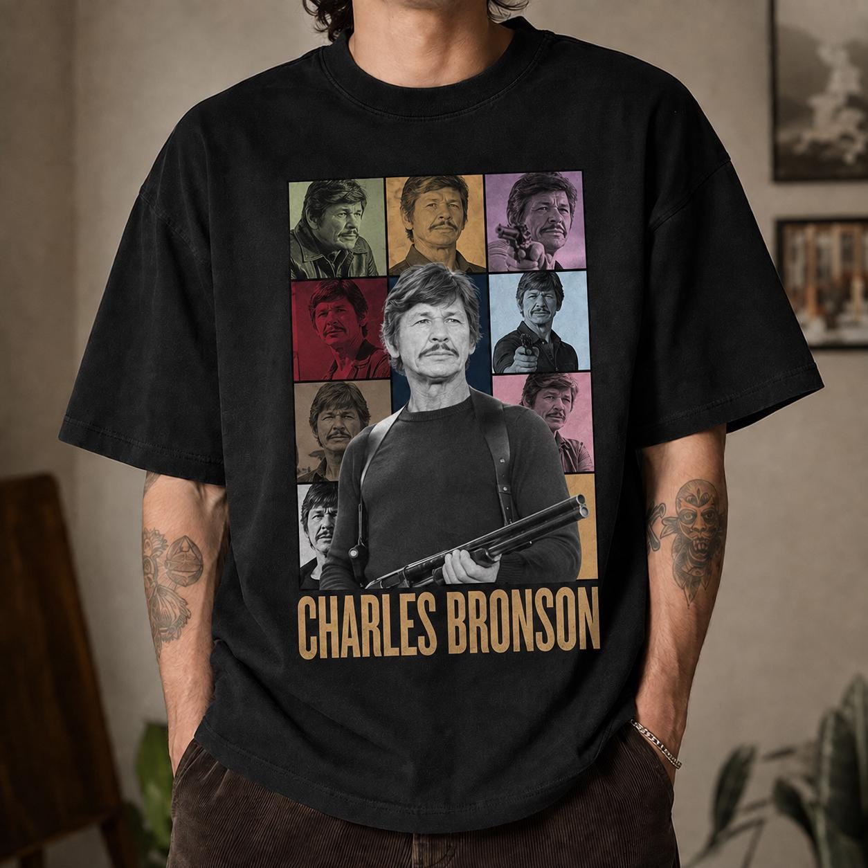 Charles Bronson Tshirt - Etsy