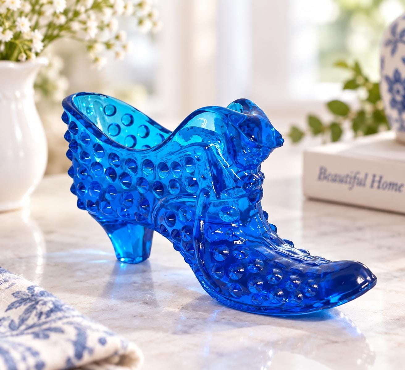 Cobalt Blue Hobnail Fenton - Etsy
