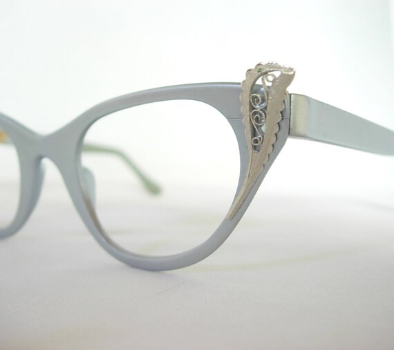 Tura Cat Eye NOS Vintage Eyeglass Frames Matte Fi… - image 3