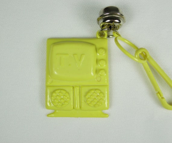 Plastic Bell Charm True Vintage Old Fashioned Con… - image 1