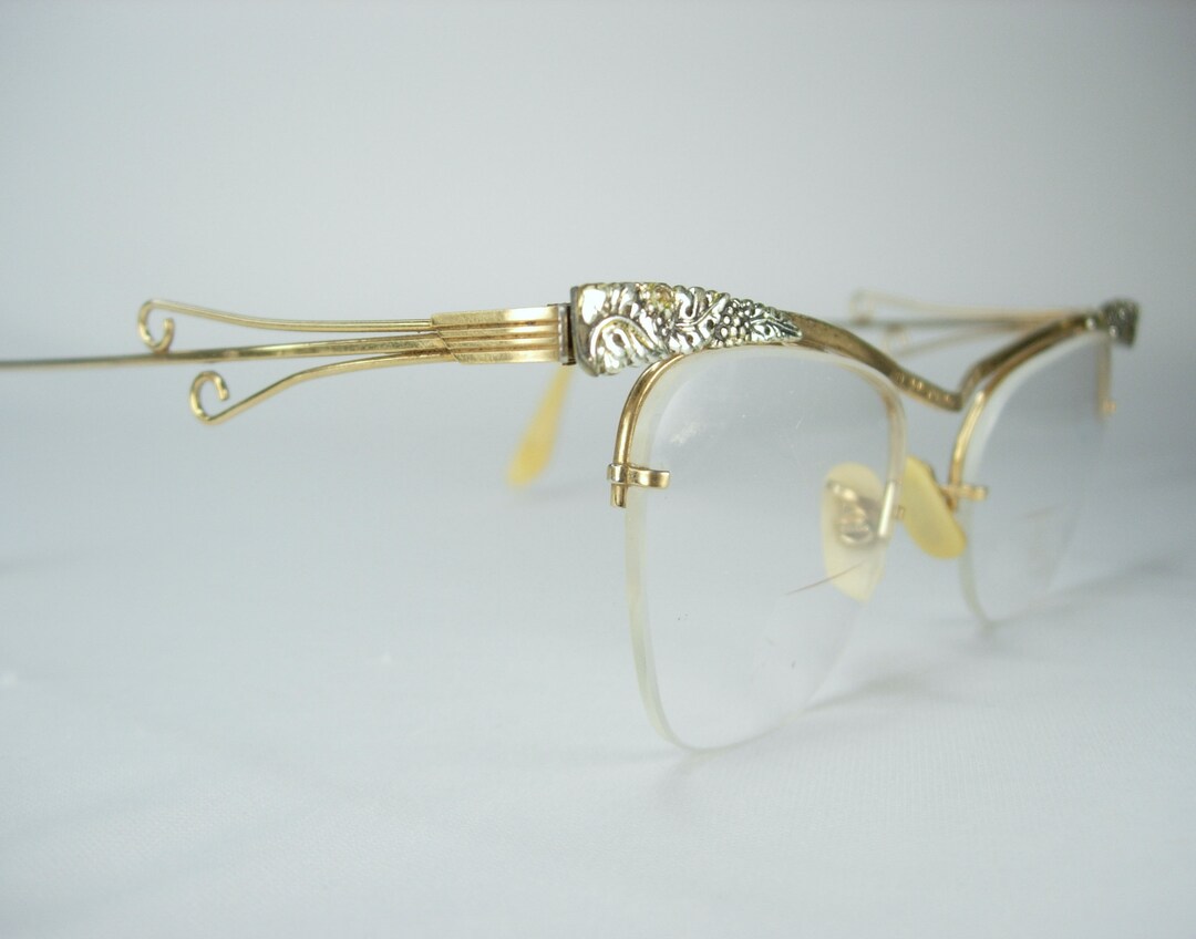 Bausch & Lomb Vintage 1/10 12K GF Semi-rimless Eyeglass Frames - Etsy