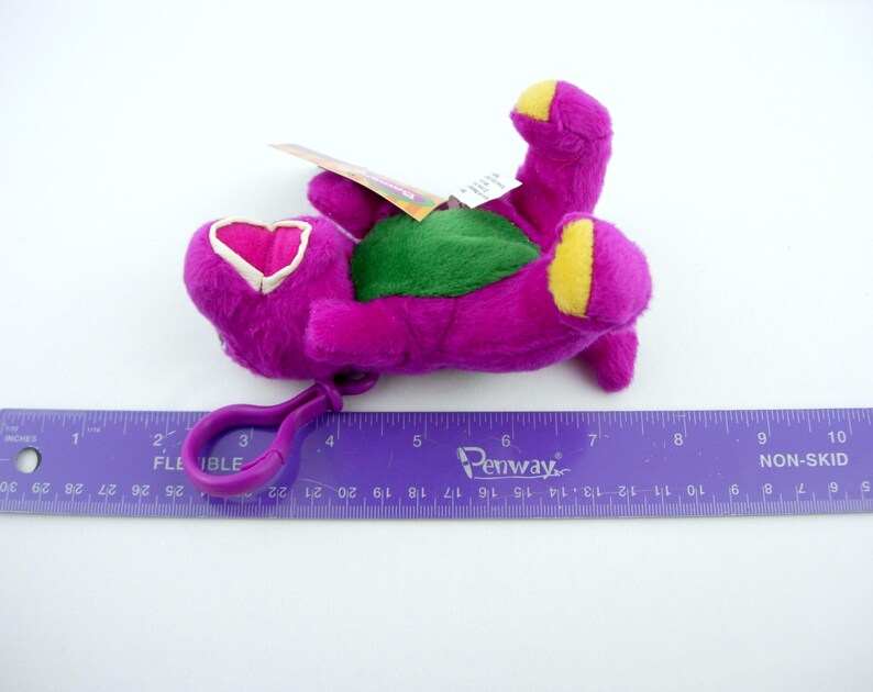 Barney the Purple Dinosaur PBS Kids Show Plush Vintage Keychain Fisher ...