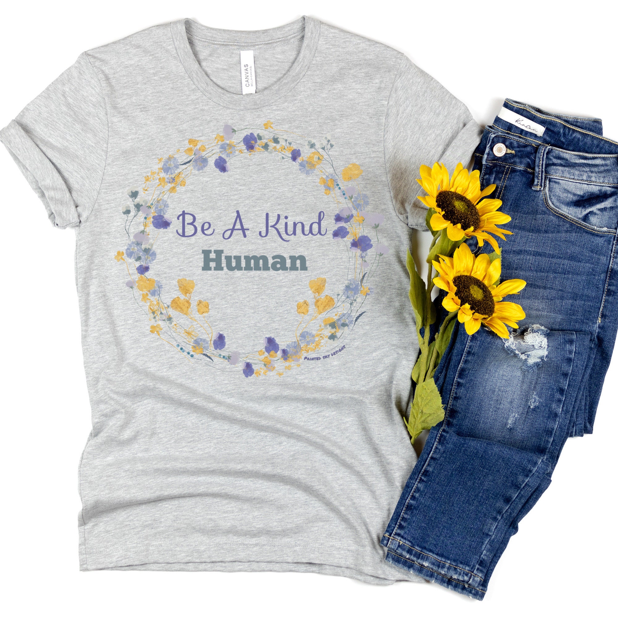 Be A Kind Human T-shirt Kindness Shirt Positive Quote Shirt - Etsy