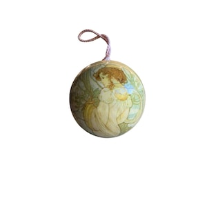 Vintage 1976 Barry Patch Reflections Decoupage Hanging Ornament Holiday