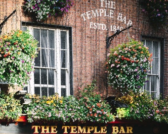 Temple Bar Art Print with Dublin Historic Pub