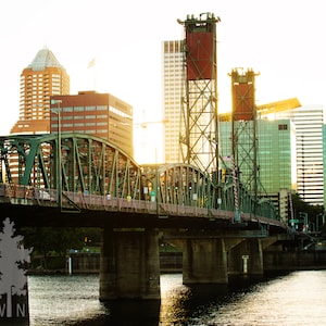 Hawthorne Bridge in Portland Oregon - Photographic Art Print