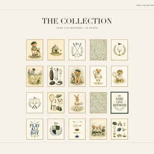 Puede incluir: Una colecci&oacute;n de veinte impresiones de arte digital titulada The Collection: Long Live Boyhood. Las l&aacute;minas muestran ilustraciones de osos de peluche, conejos y perros practicando deportes como golf y tenis, junto con equipamiento deportivo y dise&ntilde;os.