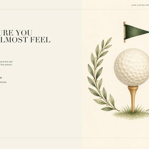 Tee Time Golf Nursery Print, Vintage Golf Flag Wall Art, Preppy Baby Boy Decor, Printable Download image 12