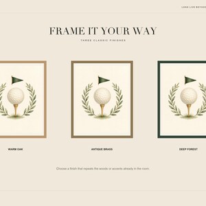 Tee Time Golf Nursery Print, Vintage Golf Flag Wall Art, Preppy Baby Boy Decor, Printable Download image 13