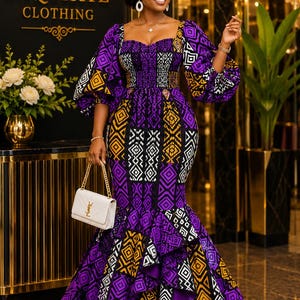 blue and lime green dresses African drop:SS26 VACATION DROP