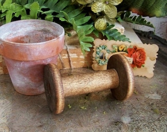 ONE Wooden Spool, Vintage Silk Spool Replica, Craft Organization, Crafts Spool, Sewing Spool, Trim/Ribbon Spool, Spools