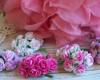 Ombre Pink 5-Piece Paper Rose Set