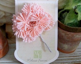 Melissa Frances Fluffy Pink Flower, Flower Stem, Pink Flower, Shabby Chic Flower, Flower Sprig, Pink Floral Sprig, Springtime Flowers, Pink