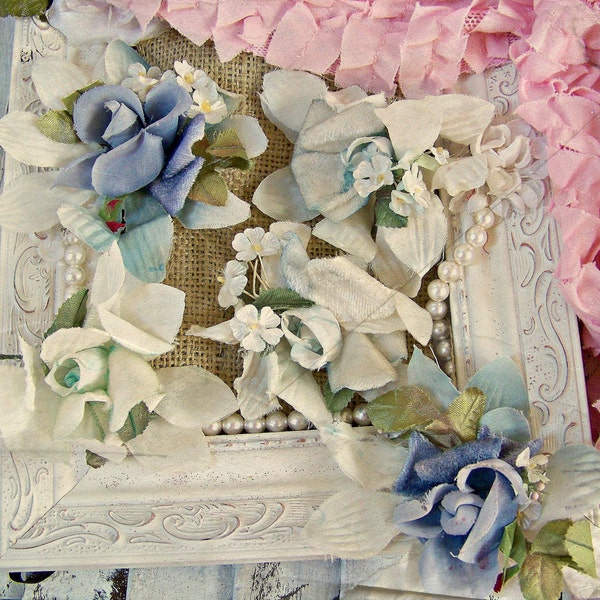 Premium Millinery Flowers in Soft Pastel Colors for Vintage-Inspired Crafting