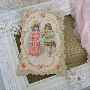 Victorian Greeting Card, Victorian Ephemera, Ephemera, Pastel Greeting Card, Vintage Greeting Cards, Vintage Ephemera, Victorian Cards, Card