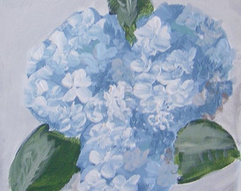 SALE...Hydrangea Floral Painting, Small Floral Paintings, Abstract Paintings, Abstract Floral Paintings, Small Acrylic Painting