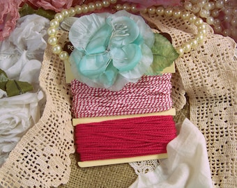 Pink and White Bakers Twine, Twine Sets, Twine Collection, Twine Assortment, Shabby Style Twine, Kitchen Twine, Package Twine, Decorative