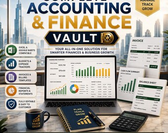 La bóveda completa de contabilidad y finanzas con PLR y MRR
