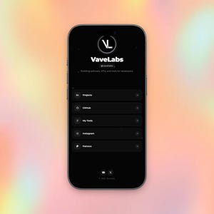 Developer Link in Bio Template | Built-in Visual Editor