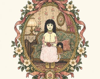 La historia clásica de la cinta verde PNG, terror literario espeluznante PNG, amante de los libros de Halloween vintage PNG, regalo gótico unisex