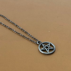 Pentagram pendant necklace/ witch apparel /witch necklace / witch jewelry/ goth jewelry