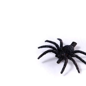 Glitter Spider Hair Clip, Halloween accessories, spooky accessories, Halloween hair clips image 1