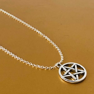Pentagram pendant necklace/ witch apparel /witch necklace / witch jewelry/ goth jewelry