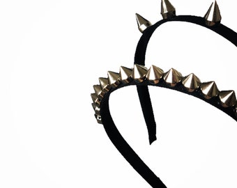 Spiked headband, spiked accessories by PuffyCheeks