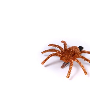 Glitter Spider Hair Clip, Halloween accessories, spooky accessories, Halloween hair clips image 4