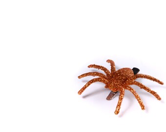 Horquilla de araña con brillantina: accesorio espeluznante para Halloween