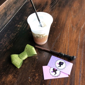 Green Glitter Hair Bow Clip
