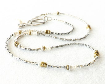 Collier de perles en argent Karen Hill Tribe : Bracelet multi-tours C5