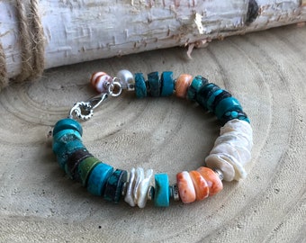【TED BAKER】ツイストパールカフ ブレスレット Turquoise Southwest Chunky Bracelet, Sundance Style Spiny