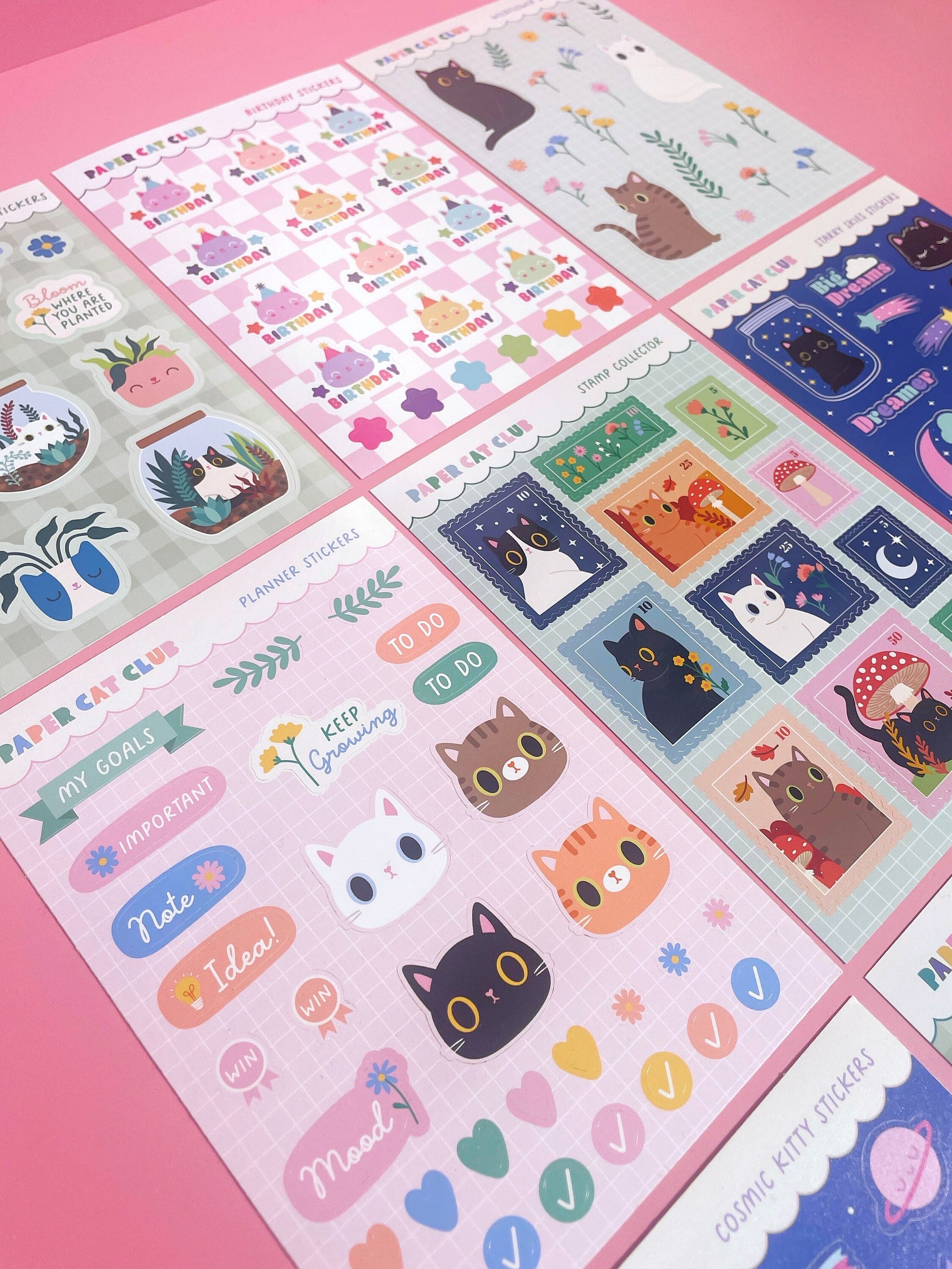 Planner Stickers - Cute and Kawaii Journal and Planner Sticker Sheet - Etsy