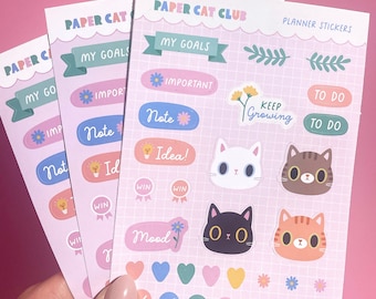Planner Stickers - cute and kawaii journal and planner sticker sheet
