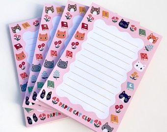 Cute Cat Journal Notepad – 50 Sheet Tear-Off Memo Pad for Daily To-Do Lists, Planners & Desktop Notes