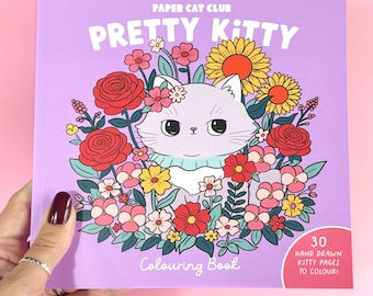 Kawaii Cat Colouring Book: 30 Hand-Drawn Illustrations on 200gsm Paper