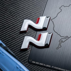 Hyundai i30 N side skirt logo, side skirt badge, i30 N badge, N Performance