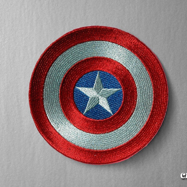 Captain America's Shield - sew/iron on Patch