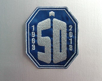 Inspired Doctor Who, 50 years Celebration  sew on Patch