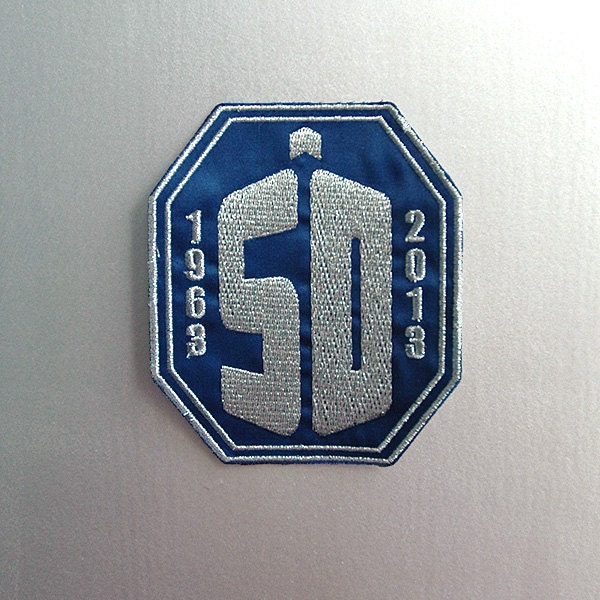 Inspired Doctor Who, 50 years Celebration  sew on Patch